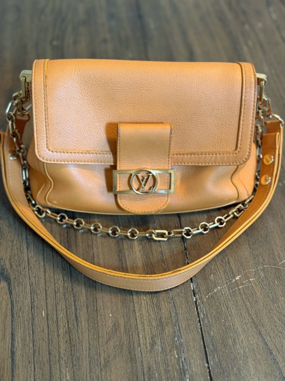 Louis Vuitton Dauphine MM Orange (no longer sold in this color)